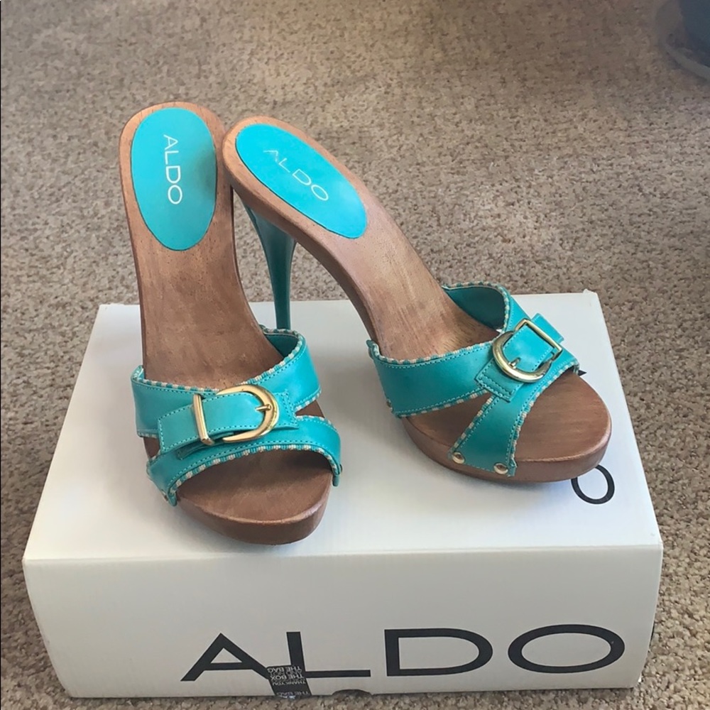 Aldo, turquoise, beautiful sandals size 40